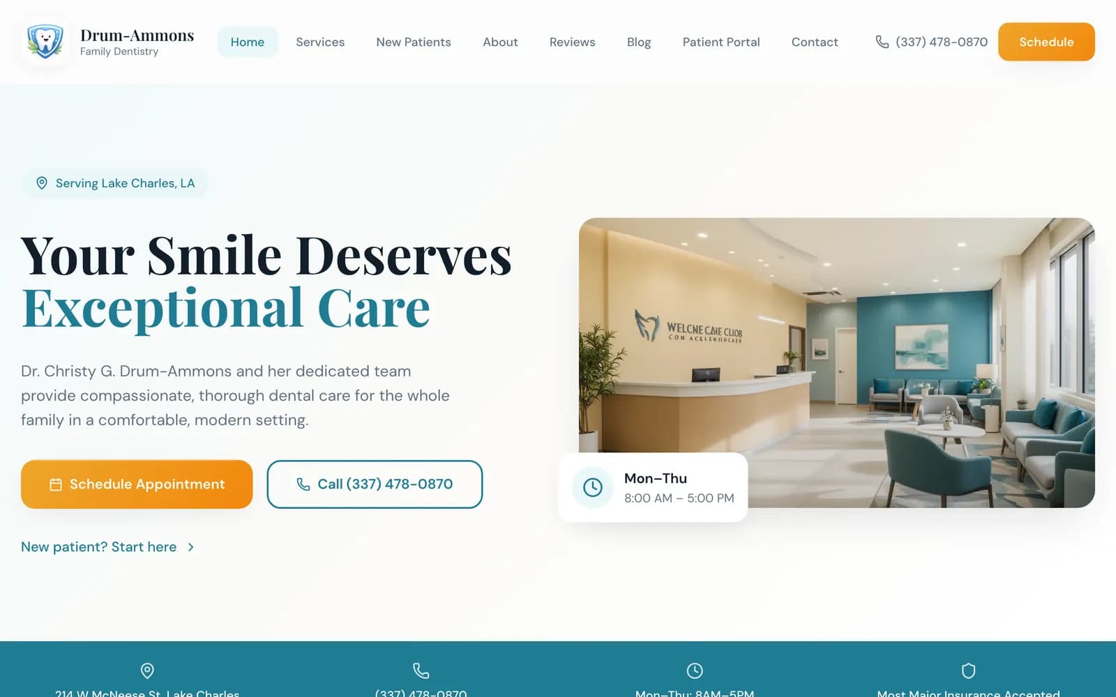Bright Smile Dental website built by Get My Website Built