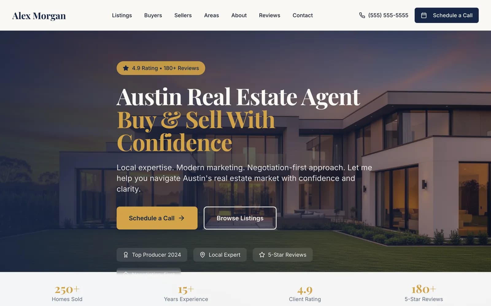 Real Estate website template built by Get My Website Built
