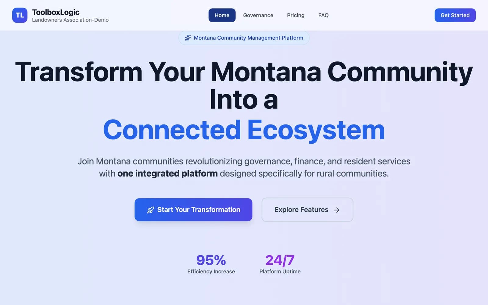 Montana Community Management website built by Get My Website Built